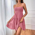 Casual Vacation Ruffle Dress